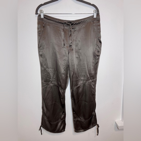 Soleil Rose Silk Cargo Pants S - Picture 6 of 13